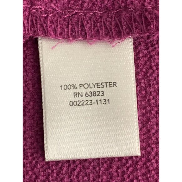 Christopher & Banks Womens Fuchsia Blouse With Button Detail & Tie Sleeves Large - Picture 12 of 12